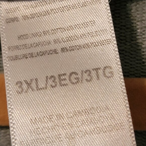 Reebok 3XL Mens Hooded Sweatshirt Black Triangle Logo Gaiter Neck Seafoam Green - Picture 9 of 13